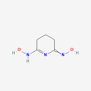 N-[6-(Hydroxyamino)-4,5-dihydropyridin-2(3H)-ylidene]hydroxylamine