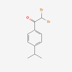 molecular formula C11H12Br2O B13705478 2,2-Dibromo-1-(4-(isopropyl)phenyl)ethanone 