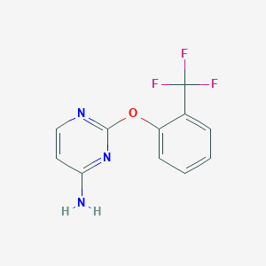 4-Amino-2-[2-(trifluoromethyl)phenoxy]pyrimidine