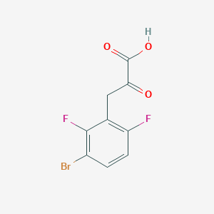 3-(3-Bromo-2,6-difluorophenyl)-2-oxopropanoic acid