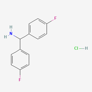 molecular formula C13H12ClF2N B1370551 Bis(4-fluorophenyl)methanamine hydrochloride CAS No. 287111-67-5