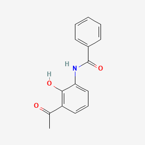 molecular formula C15H13NO3 B13705515 N-(3-acetyl-2-hydroxyphenyl)benzamide 