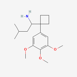 3-Methyl-1-[1-(3,4,5-trimethoxyphenyl)cyclobutyl]-1-butylamine