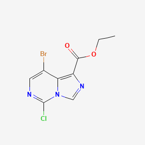 Ethyl 8-bromo-5-chloroimidazo[1,5-c]pyrimidine-1-carboxylate