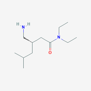 (3S)-3-(aminomethyl)-N,N-diethyl-5-methylhexanamide