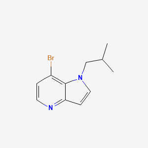 molecular formula C11H13BrN2 B13705572 7-Bromo-1-isobutyl-4-azaindole 