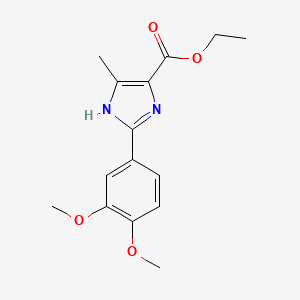 ethyl 2-(3,4-dimethoxyphenyl)-5-methyl-1H-imidazole-4-carboxylate