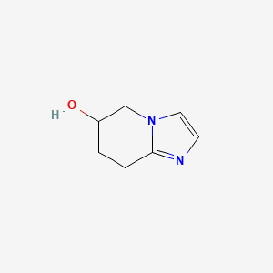 molecular formula C7H10N2O B1370559 5,6,7,8-Tetrahydroimidazo[1,2-a]pyridin-6-ol CAS No. 1100750-16-0