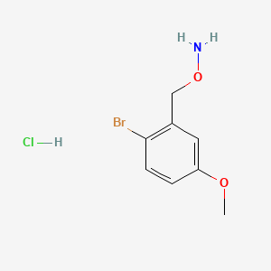 molecular formula C8H11BrClNO2 B13705599 O-(2-Bromo-5-methoxybenzyl)hydroxylamine Hydrochloride 