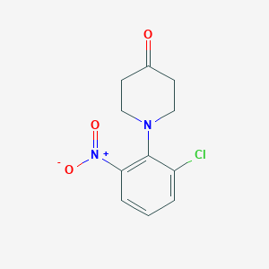 1-(2-Chloro-6-nitrophenyl)-4-piperidinone