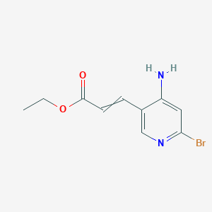 Ethyl (E)-3-(4-Amino-6-bromo-3-pyridyl)acrylate