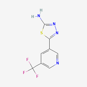 2-Amino-5-[5-(trifluoromethyl)-3-pyridyl]-1,3,4-thiadiazole