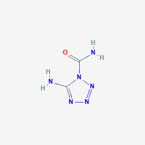 molecular formula C2H4N6O B13705703 5-amino-1H-tetrazole-1-carboxamide 