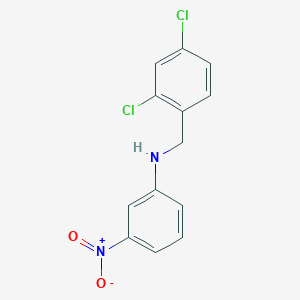molecular formula C13H10Cl2N2O2 B1370571 N-(2,4-dichlorobenzyl)-N-(3-nitrophenyl)amine CAS No. 1119449-46-5