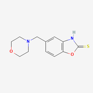 molecular formula C12H14N2O2S B1370573 5-(Morpholin-4-ylmethyl)-1,3-benzoxazole-2-thiol CAS No. 1071296-54-2