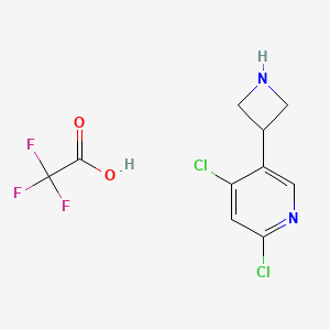 5-(3-Azetidinyl)-2,4-dichloropyridine Trifluoroacetate