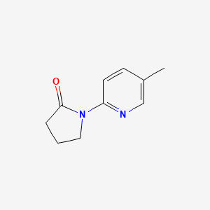 molecular formula C10H12N2O B13705784 1-(5-Methyl-2-pyridyl)-2-pyrrolidinone 