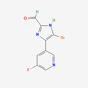 5-Bromo-4-(5-fluoro-3-pyridyl)imidazole-2-carbaldehyde