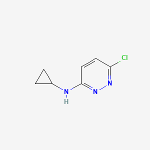 molecular formula C7H8ClN3 B1370579 6-chloro-N-cyclopropylpyridazin-3-amine CAS No. 941294-45-7