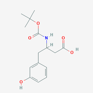 molecular formula C15H21NO5 B13705793 3-(Boc-amino)-4-(3-hydroxyphenyl)butyric Acid 