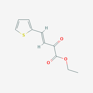 molecular formula C10H10O3S B137058 2-Oxo-4-thiophen-2-yl-but-3-enoic acid ethyl ester CAS No. 145784-34-5