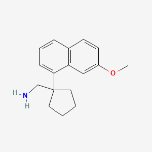 1-(7-Methoxy-1-naphthyl)cyclopentanemethanamine