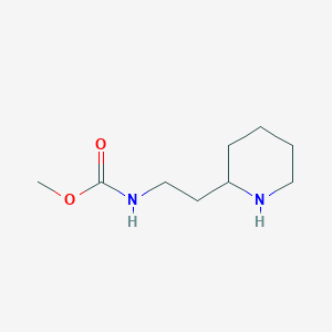 molecular formula C9H18N2O2 B1370584 Methyl 2-piperidin-2-ylethylcarbamate CAS No. 893752-54-0