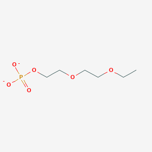 molecular formula C6H13O6P-2 B13705846 Ethanol, 2-(2-ethoxyethoxy)-, phosphate CAS No. 68550-94-7