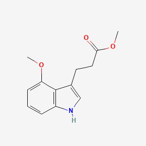 molecular formula C13H15NO3 B13705863 Methyl 3-(4-Methoxy-3-indolyl)propanoate 