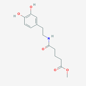 Methyl 5-[(3,4-Dihydroxyphenethyl)amino]-5-oxopentanoate