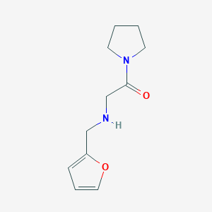 molecular formula C11H16N2O2 B1370590 N-(2-furylmethyl)-N-(2-oxo-2-pyrrolidin-1-ylethyl)amine CAS No. 1021231-37-7