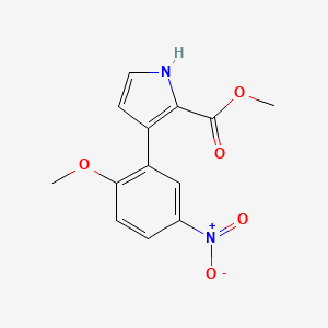 Methyl 3-(2-Methoxy-5-nitrophenyl)-1H-pyrrole-2-carboxylate