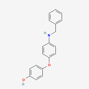 molecular formula C19H17NO2 B13705939 4-(4-(Benzylamino)phenoxy)phenol 