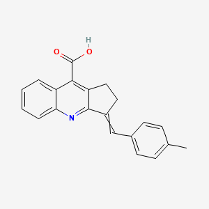 3-(4-Methyl-benzylidene)-2,3-dihydro-1H-cyclopenta[b]quinoline-9-carboxylic acid