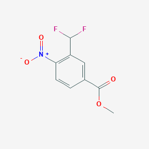 molecular formula C9H7F2NO4 B13705968 Methyl 3-(Difluoromethyl)-4-nitrobenzoate 