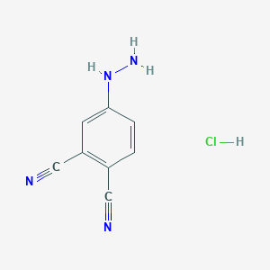 molecular formula C8H7ClN4 B13705970 4-Hydrazinophthalonitrile Hydrochloride 