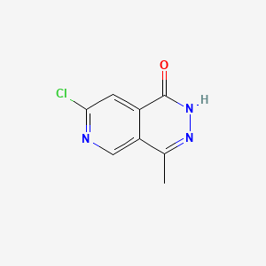 molecular formula C8H6ClN3O B13705985 7-Chloro-4-methylpyrido[3,4-D]pyridazin-1(2H)-one 