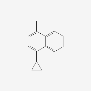 molecular formula C14H14 B13706009 1-Cyclopropyl-4-methylnaphthalene 