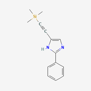 2-Phenyl-4-((trimethylsilyl)ethynyl)-1H-imidazole