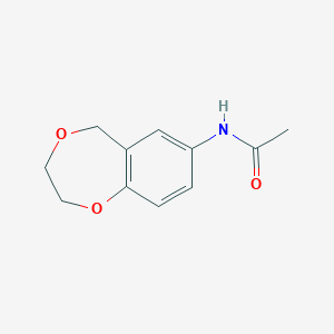molecular formula C11H13NO3 B1370606 N-(2,3-dihydro-5H-1,4-benzodioxepin-7-yl)acetamide CAS No. 1134335-03-7