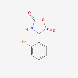 molecular formula C9H6BrNO3 B13706063 4-(2-Bromophenyl)oxazolidine-2,5-dione 