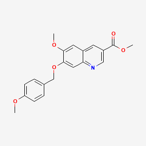 Methyl 6-Methoxy-7-[(4-methoxybenzyl)oxy]quinoline-3-carboxylate