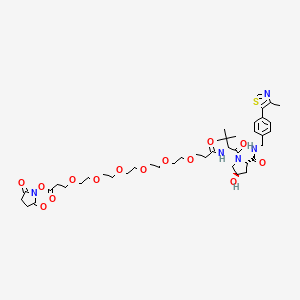 molecular formula C42H61N5O14S B13706073 (S, R,S)-AHPC-PEG6-NHS ester 