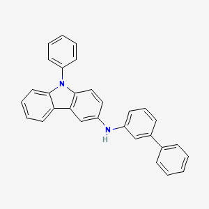 N-(3-Biphenylyl)-9-phenylcarbazol-3-amine