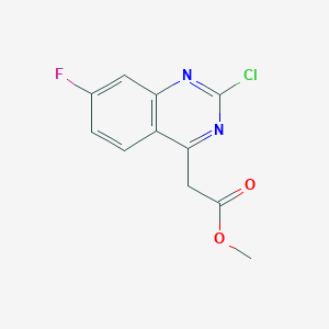 Methyl 2-Chloro-7-fluoroquinazoline-4-acetate