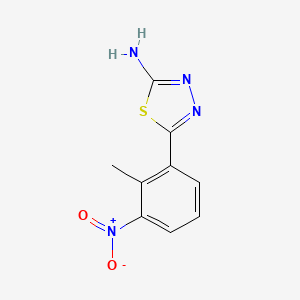 5-(2-Methyl-3-nitrophenyl)-1,3,4-thiadiazol-2-amine