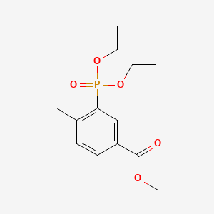 molecular formula C13H19O5P B13706157 Methyl 3-(Diethoxyphosphoryl)-4-methylbenzoate 