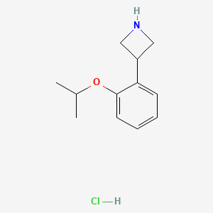 molecular formula C12H18ClNO B13706196 3-(2-Isopropoxyphenyl)azetidine Hydrochloride 