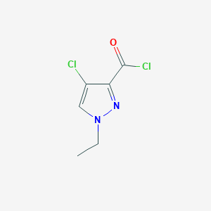 molecular formula C6H6Cl2N2O B1370620 4-氯-1-乙基-1H-吡唑-3-羰基氯 CAS No. 1172515-44-4