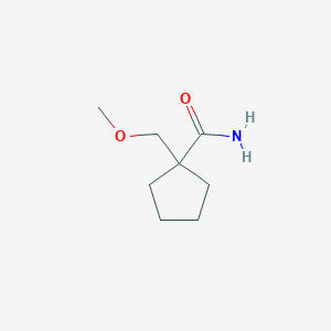 molecular formula C8H15NO2 B1370623 1-(甲氧基甲基)环戊烷甲酰胺 CAS No. 1142211-23-1